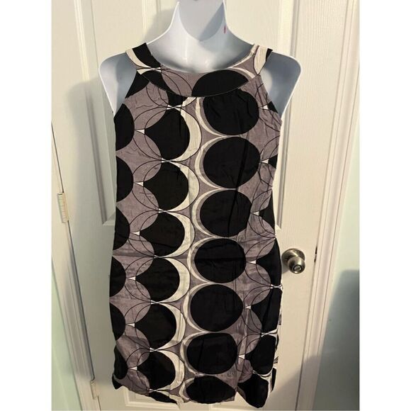 Monsoon Sleeveless Shift Dress. Circle pattern. Size 10 - Picture 8 of 8